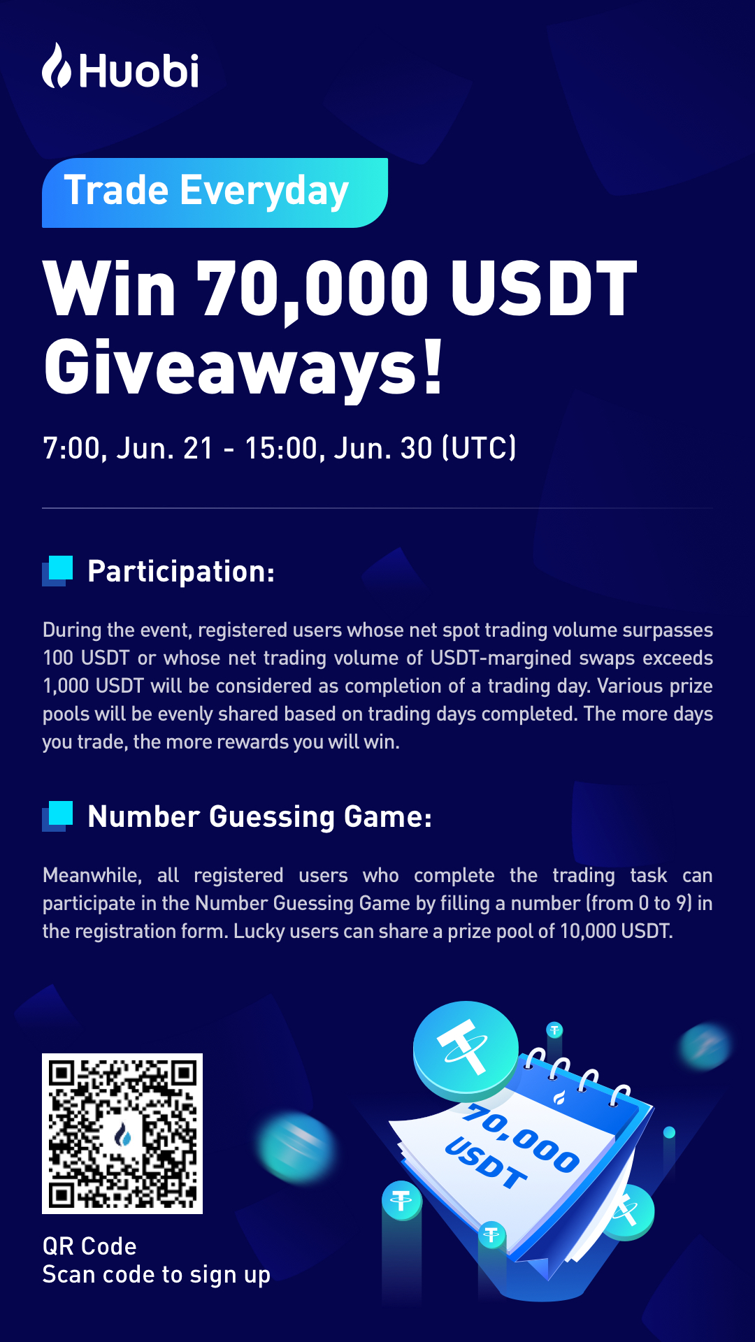 Trade Every Day to Win 70,000 USDT -Huobi Global-Official ...